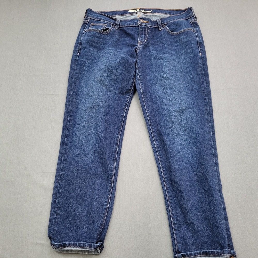 Old Navy The Boyfriend Skinny Jeans Womens 6 Dark Wash Milky Way Stretch Denim